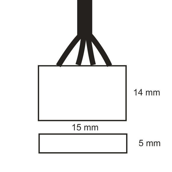 LED Flexband Clip-Anschlusskabel ISOLED 4-polig 10mm