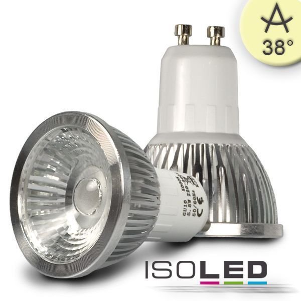Spot LED GU10 ISOLED 5.5W (ca. 35W) COB 310lm 38° blanc chaud dimmable