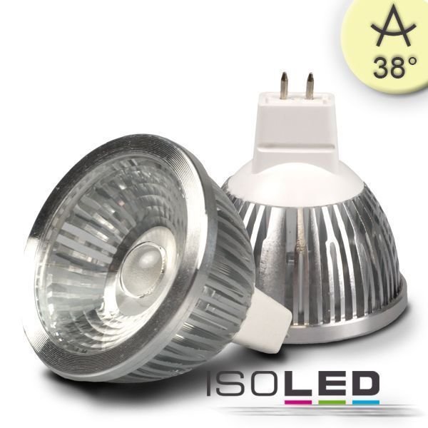 Spot LED MR16 ISOLED 5.5W (ca. 30W) COB 310lm 38° blanc chaud dimmable