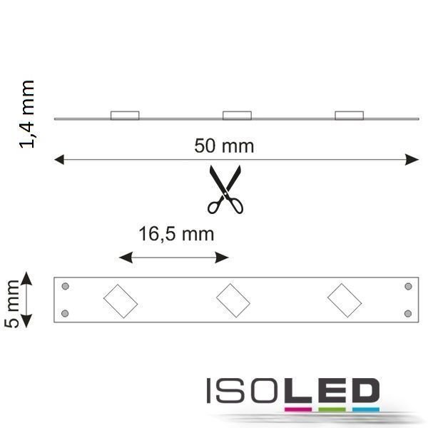 LED Micro-Flexband ISOLED HEQ842 4.8W/m 12V 16W IP20 neutralweiss 5m