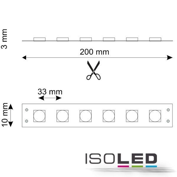 LED Flexband ISOLED SIL 7.2W/m 24V 35W IP66 RGB 5m