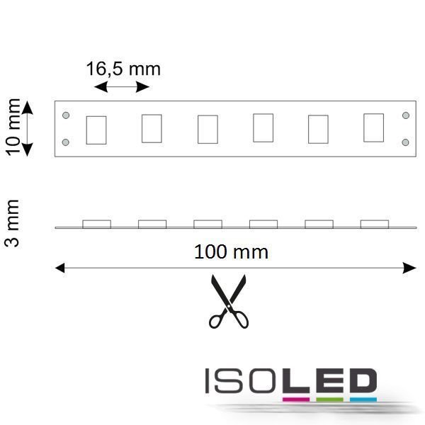 LED Flexband ISOLED SIL745 4.8W/m 24V 21W IP66 neutralweiss 5m