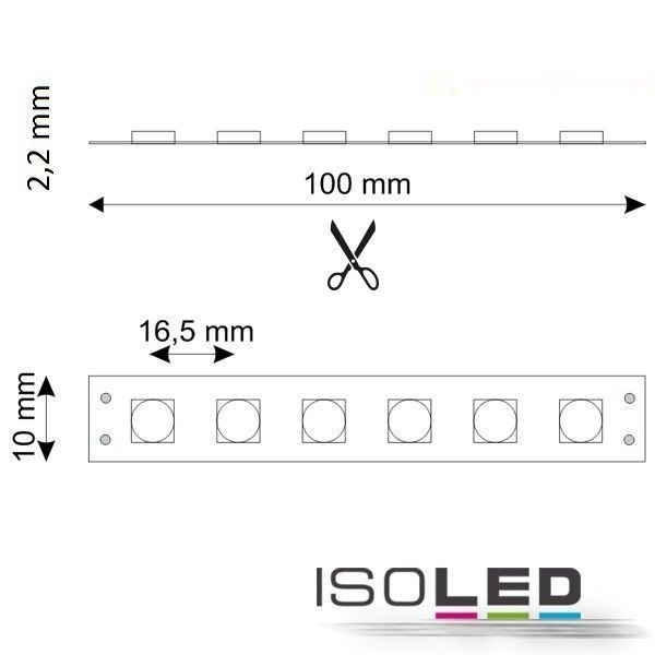 LED Flexband ISOLED SIL740 14.4W/m 24V 68W IP20 neutralweiss 5m