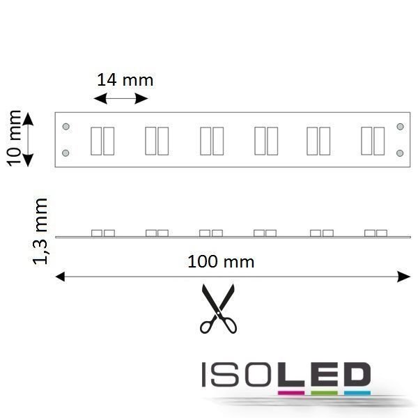 LED Flexband ISOLED SIL 9.6W/m 24V 52W IP20 weissdynamisch 5m