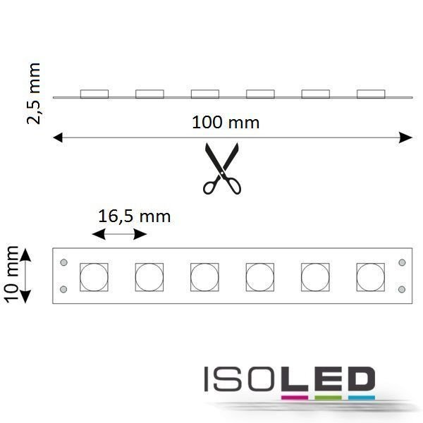 LED Flexband ISOLED SIL740 4.8W/m 24V 23W IP20 neutralweiss 5m