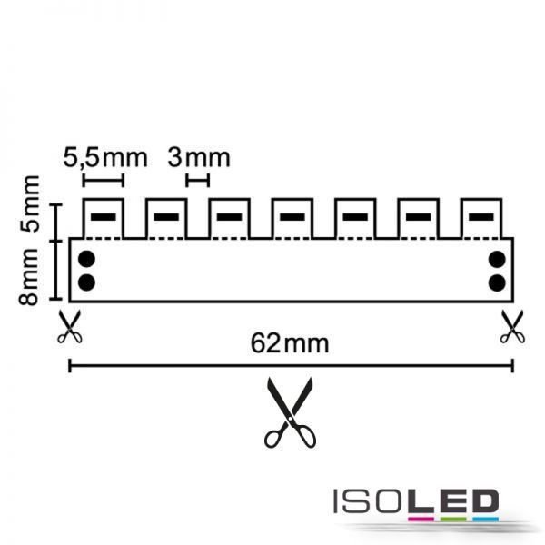 LED Flexband ISOLED CRI930 90° 10W/m 24V 44W IP20 neutralweiss 5m