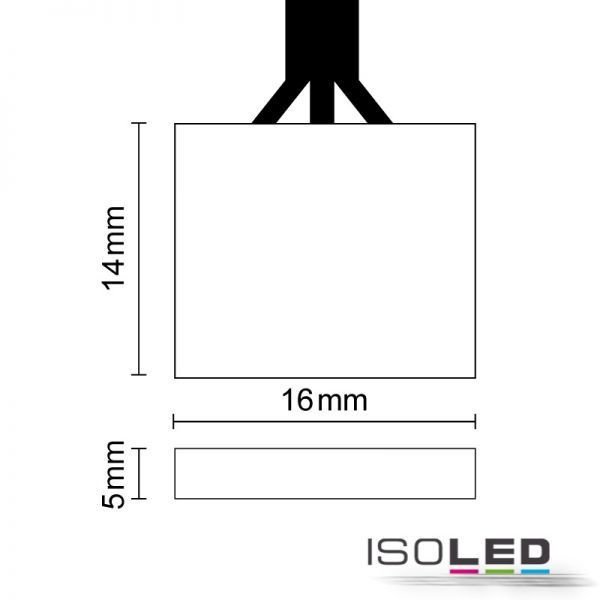 LED Flexband Clip-Kabelanschluss ISOLED 3-polig für Breite 10mm