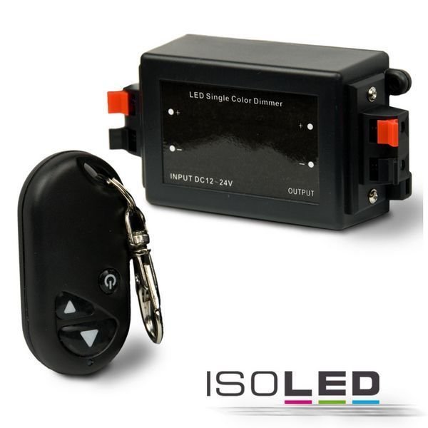 LED Dimmer 12-24V mit Funkfernbedienung, für einfarbige Bänder