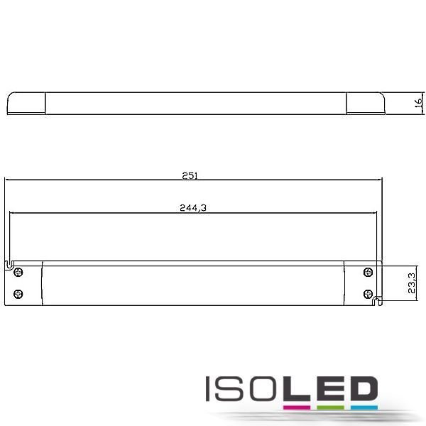 LED Trafo / Netzteil ISOLED 12VDC 0-30W ultraslim