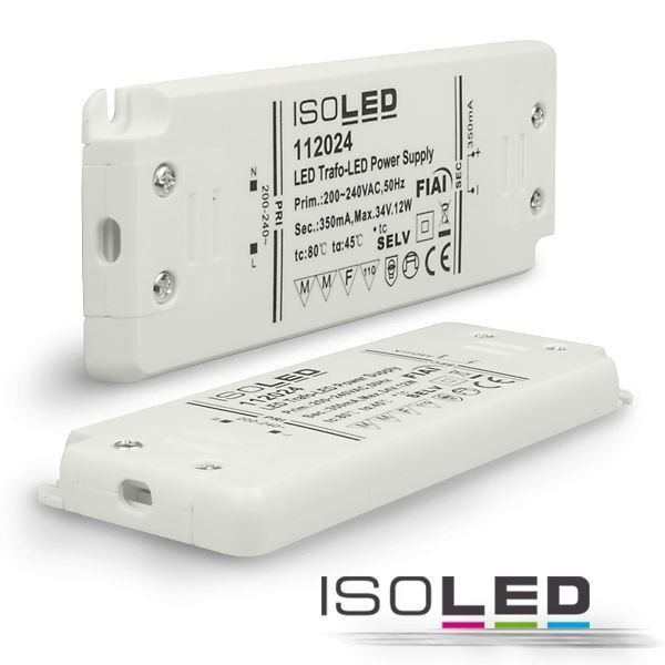 LED Netzteil ISOLED 0-12W max. 34VDC 350mA stromstabilisiert