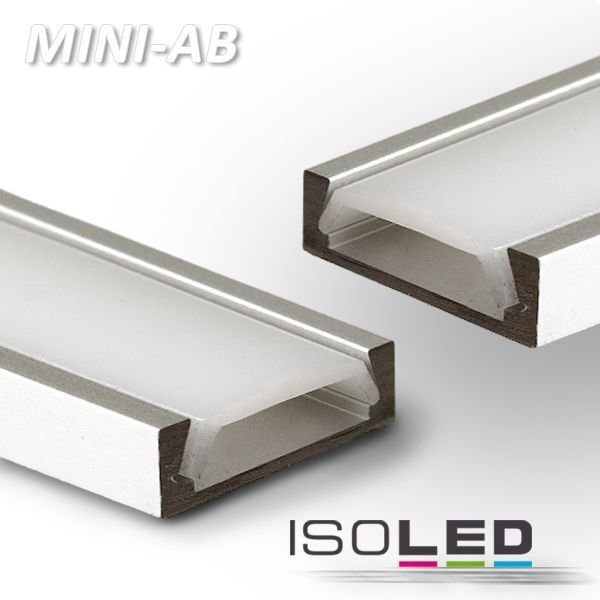 Profilé d'aluminium ISOLED MINI-AB anodisé 15.2x6mm (BxH) 0.95m