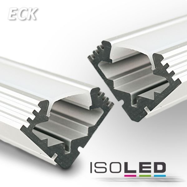 Profilé d'aluminium ISOLED ECK anodisé 19x19mm (BxH) 0.95m