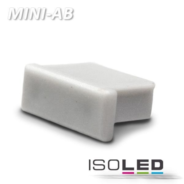 Endkappe PVC silber für Profil ISOLED MINI-AB