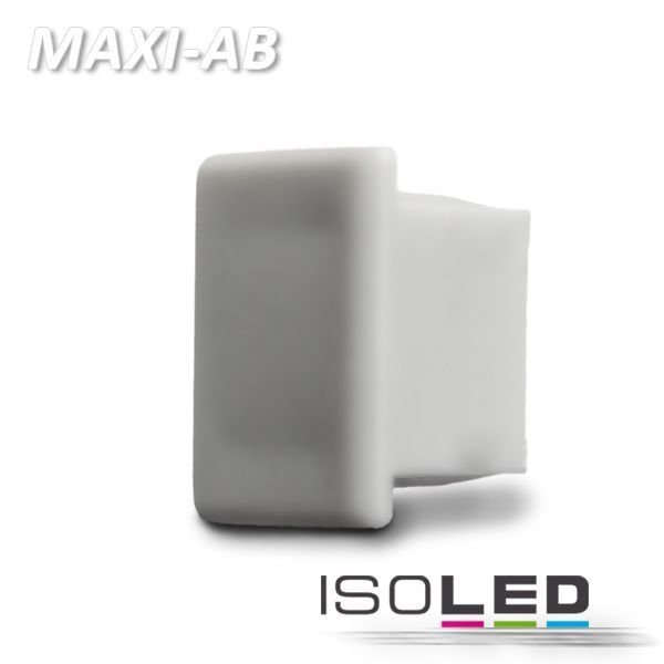 Endkappe PVC silber für Profil ISOLED MAXI-AB