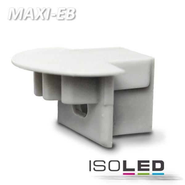 Endkappe mit Kabelausgang PVC silber für Profil ISOLED MAXI-EB