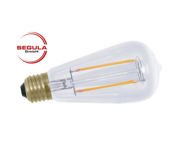 Filament LED Rustika clair Segula 50298 E27 6W (ca. 35W) 400lm 2200K dimm.