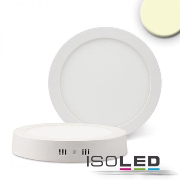 Plafonnier LED 220mm blanc ISOLED 18W (ca. 100W) blanc chaud