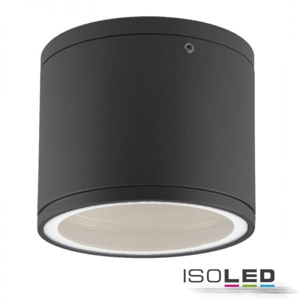 Plafonnier LED anthracite 108mm ISOLED culot GX53