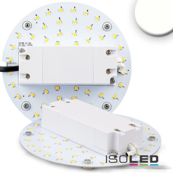 LED Umrüstplatine 130mm mit Magnet ISOLED 9W (ca. 75W) neutralweiss