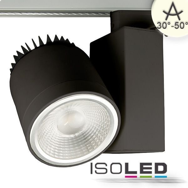 Projecteur LED pour rail 3-phase noir 35W (ca. 250W) 30-50° 3000K CRI92