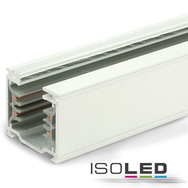 3-phases rail conducteur blanc ISOLED 2m