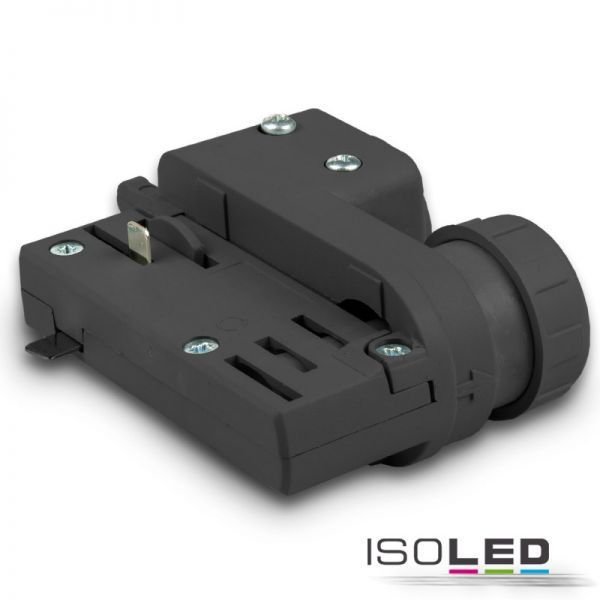 3-Phasen Adapter schwarz ISOLED für Pendelleuchten-Anschluss