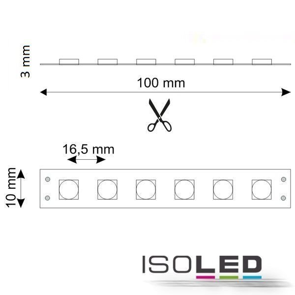 LED Flexband ISOLED SIL 19W/m 24V 72W IP20 RGB+KW 4in1 Chip 5m