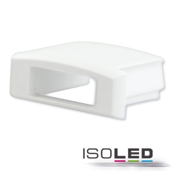 Endkappe mit Kabelausgang PVC für Profil ISOLED SURF12 FLAT