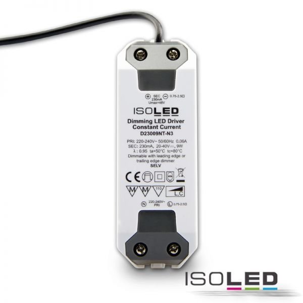 LED Einbaustrahler IP65 ISOLED Sys-68 10W 875lm (ca. 75W) neutralweiss dimmbar