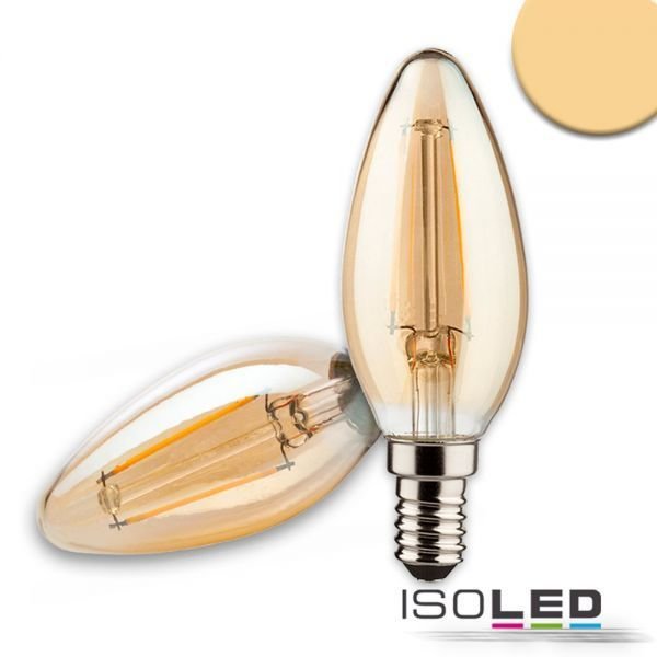 Filament LED flamme ISOLED E14 4W (ca. 20W) 210lm 2200K dimmable