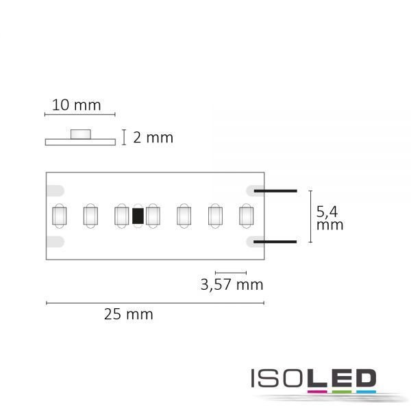 LED Linear-Flexband ISOLED 280LED/m 15W/m 24V CRI95 IP20 4000K 5m