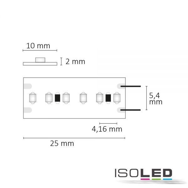 LED Linear-Flexband ISOLED 240LED/m 10W/m 24V CRI92 IP20 6500K 5m