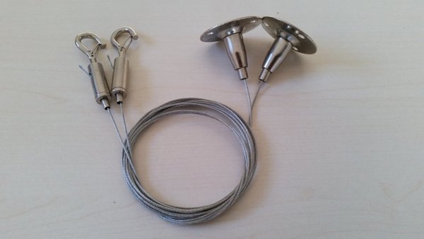 Câble de suspension pour lampes, 150cm (set à 2 pièces)