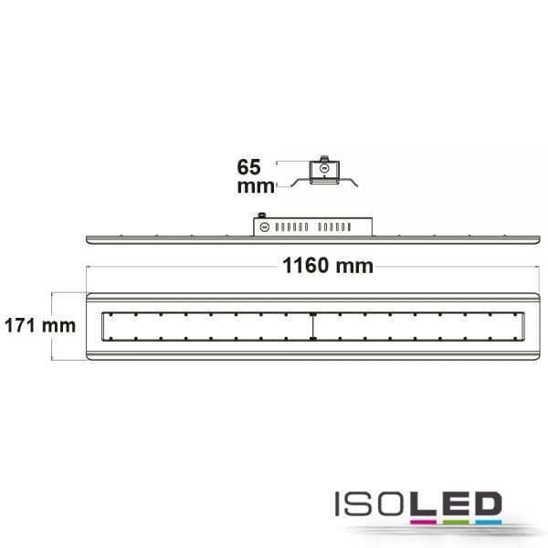 LED Hallenleuchte ISOLED SK 150W (ca. 1250W) 22000lm 90° neutralweiss dimmbar