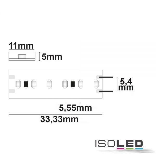 LED Linear-Flexband ISOLED 180LED/m 6W/m 24V CRI93 IP54 3000K 5m
