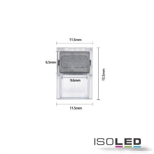LED Linear-Flexband Clip-Kabelverbinder ISOLED 2-polig für Breite 10mm