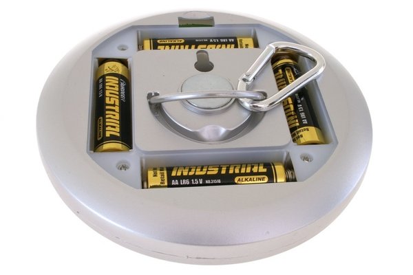 LED Batterie-Lampe mit Fernbedienung, Haftmagnet & Karabiner