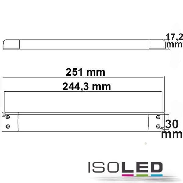 LED Trafo / Netzteil ISOLED 12VDC 0-30W slim nicht dimmbar