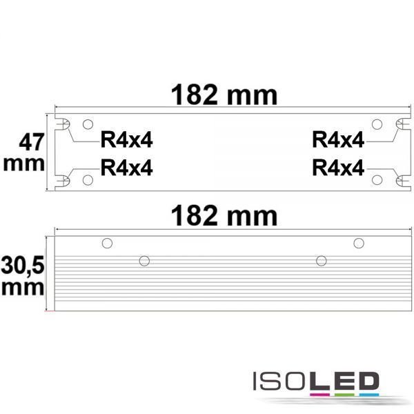 LED Einbau-Trafo / Netzteil ISOLED 24VDC 0-60W offen nicht dimm.