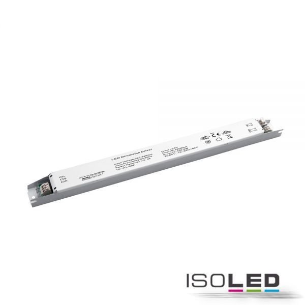 LED PWM-Trafo / Netzteil ISOLED 24VDC 0-100W slim 1-10V dimmbar