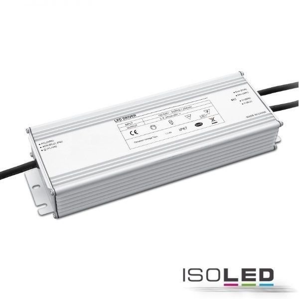 LED PWM-Trafo / Netzteil ISOLED 24VDC 0-240W IP67 1-10V dimmbar