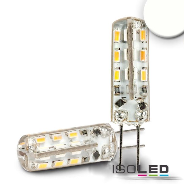 LED Stiftsockellampe G4 ISOLED 2W (ca. 25W) 48SMD 150lm 360° neutralweiss
