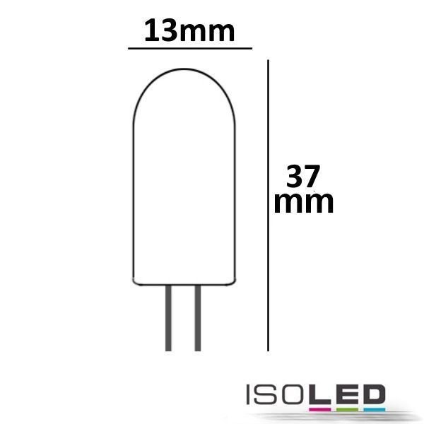 LED Stiftsockellampe G4 ISOLED 2W (ca. 25W) 48SMD 150lm 360° warmweiss