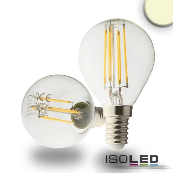 LED Filament Birne ISOLED E14 4W (ca. 35W) 350lm 2700K klar dimmbar