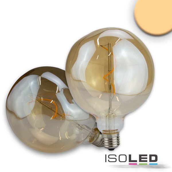 LED Globe ISOLED Vintage Line E27 4W (ca. 15W) 130lm 2200K amber dimmbar