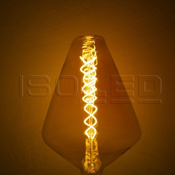 LED Lampe ISOLED Vintage Line E27 6W (ca. 30W) 300lm 2200K amber dimmbar