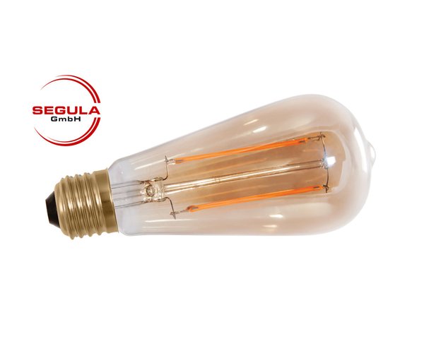 LED Filament Rustika Golden Glass Segula 55295 E27 5W (ca. 35W) 320lm dimmbar