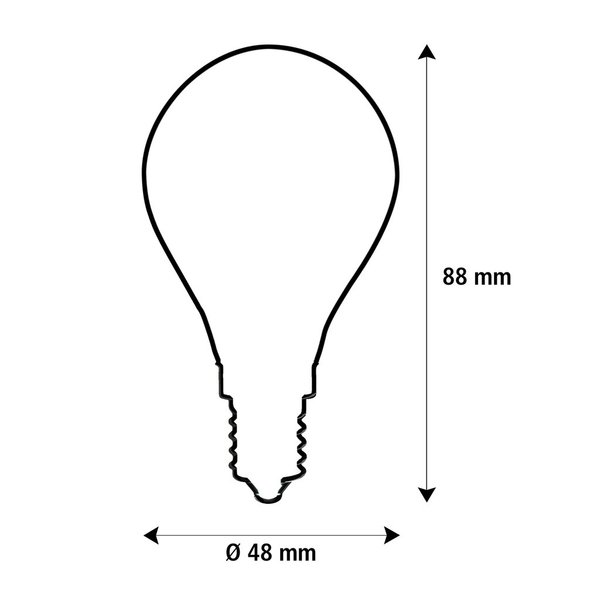 LED Tropfenlampe klar Segula 55320 E14 3.2W (ca. 25W) 270lm 2200K dimmbar