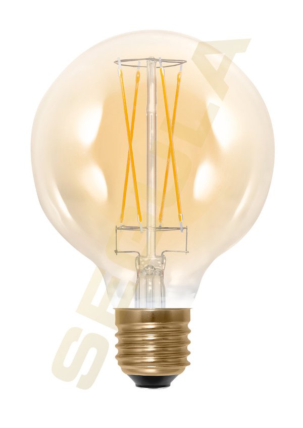LED Globe 95 golden Segula 55292 E27 5W (ca. 30W) 340lm 1900K dimmbar