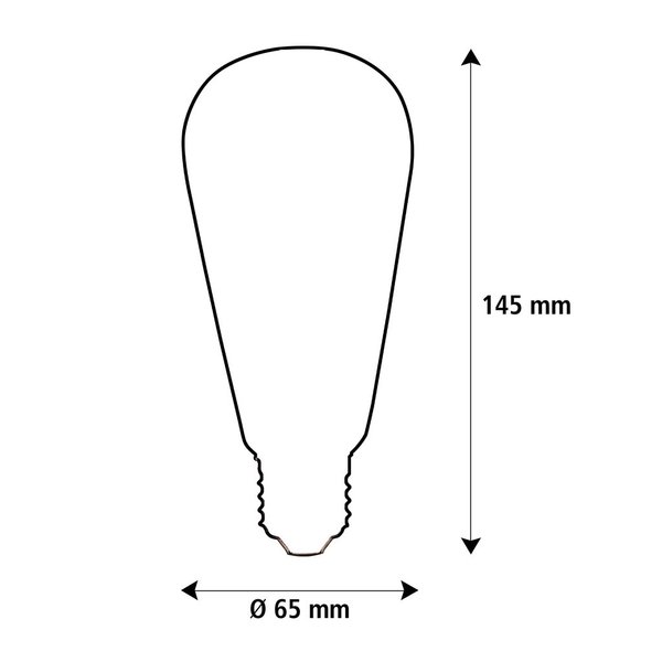 LED SOFT Rustika Curved Segula 50651 E27 3.2W (ca. 15W) 150lm 1900K dimmbar